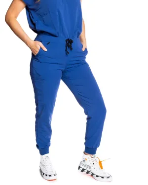 women's Navy Blue Jogger Scrub Pants