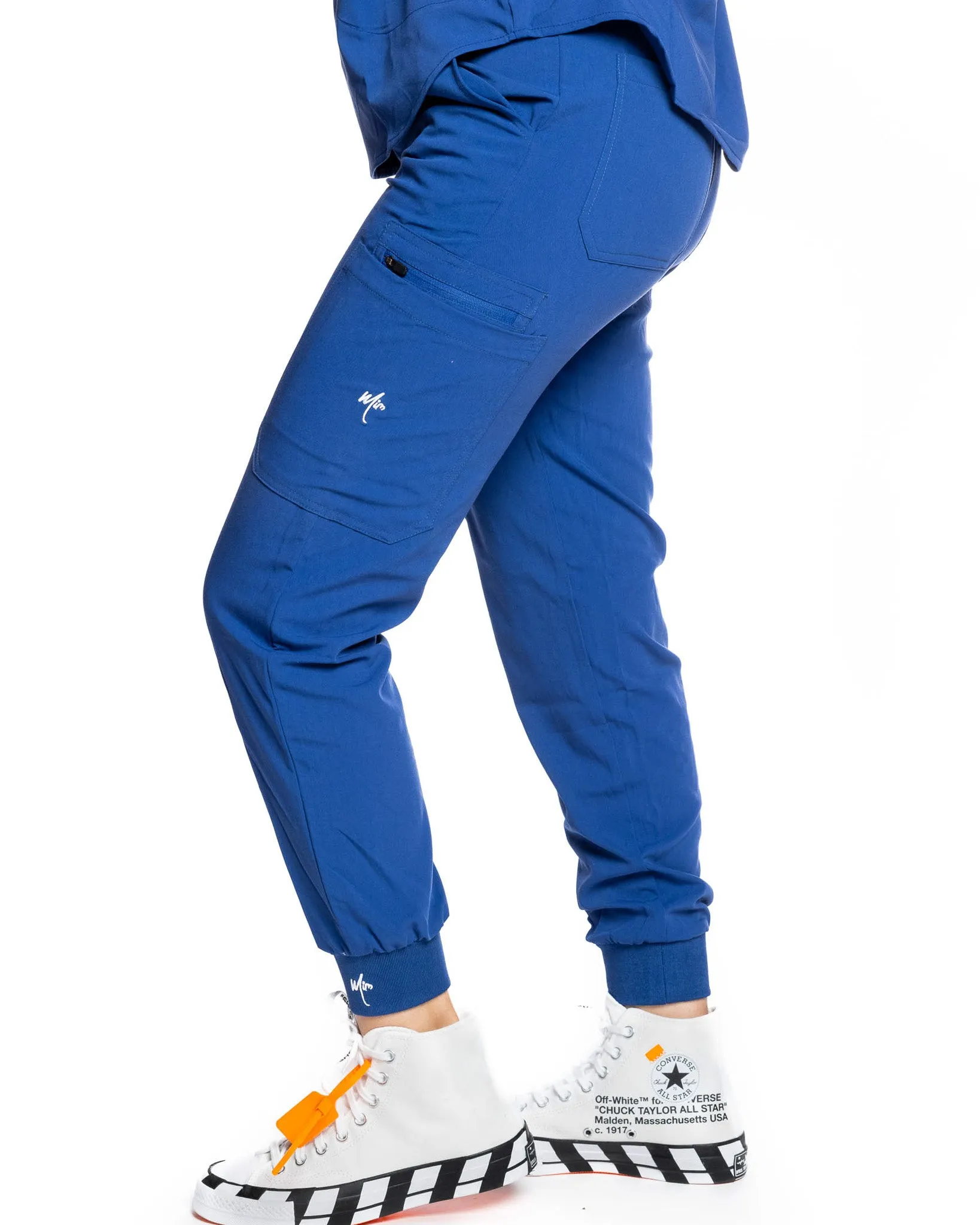 women's Navy Blue Jogger Scrub Pants