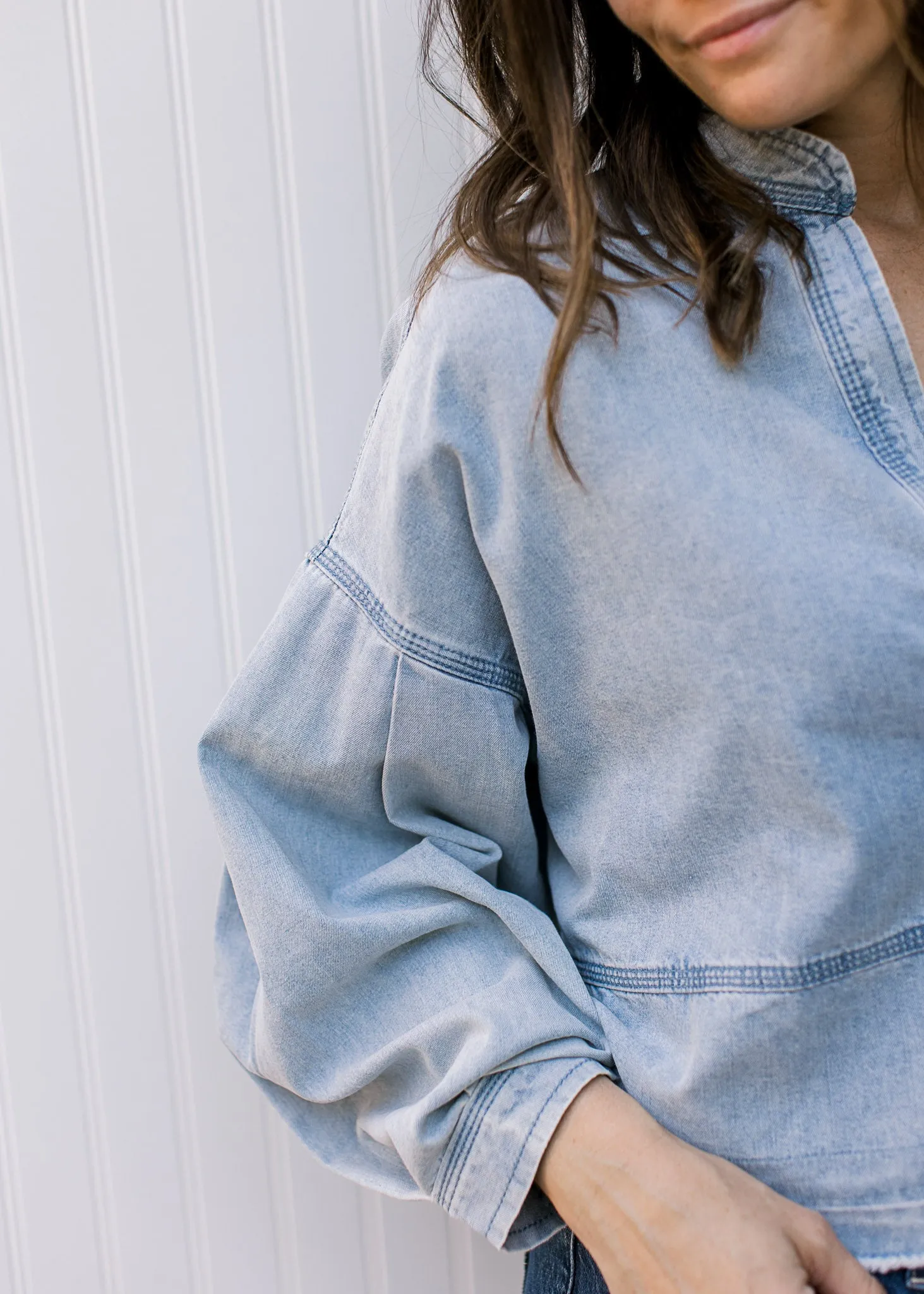 XZ Denim Blouse