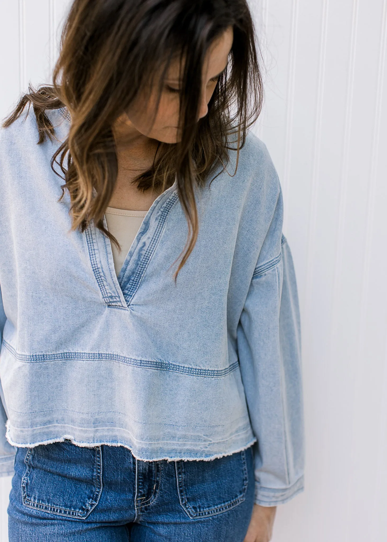 XZ Denim Blouse