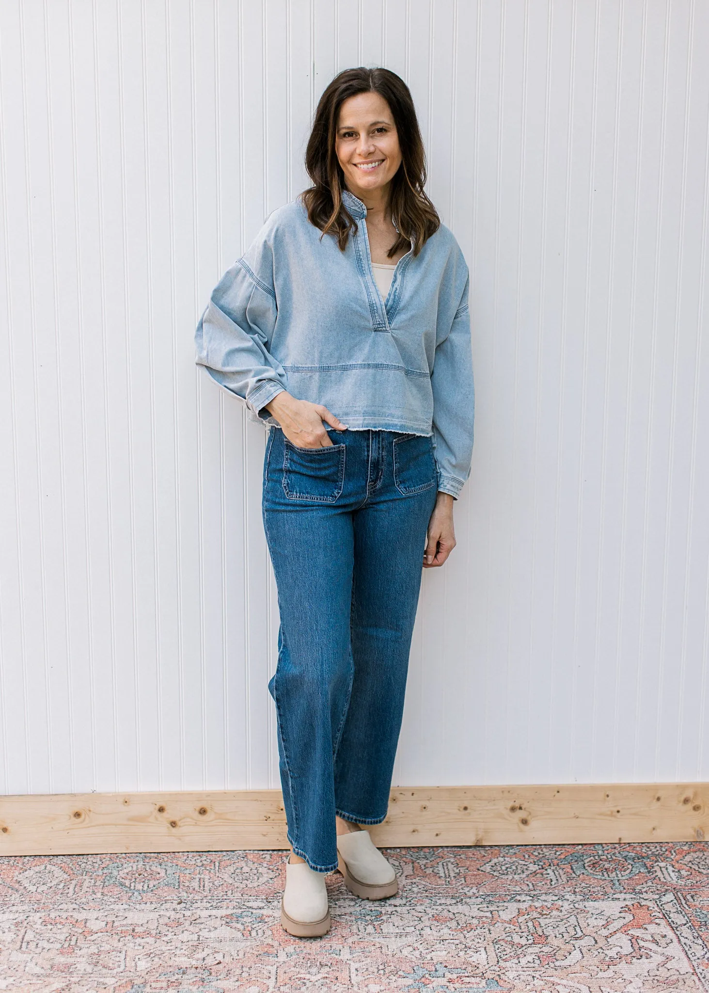 XZ Denim Blouse