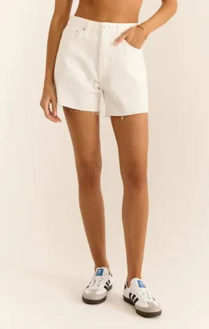Z SUPPLY | Everyday Hi-Rise Denim Short {White}
