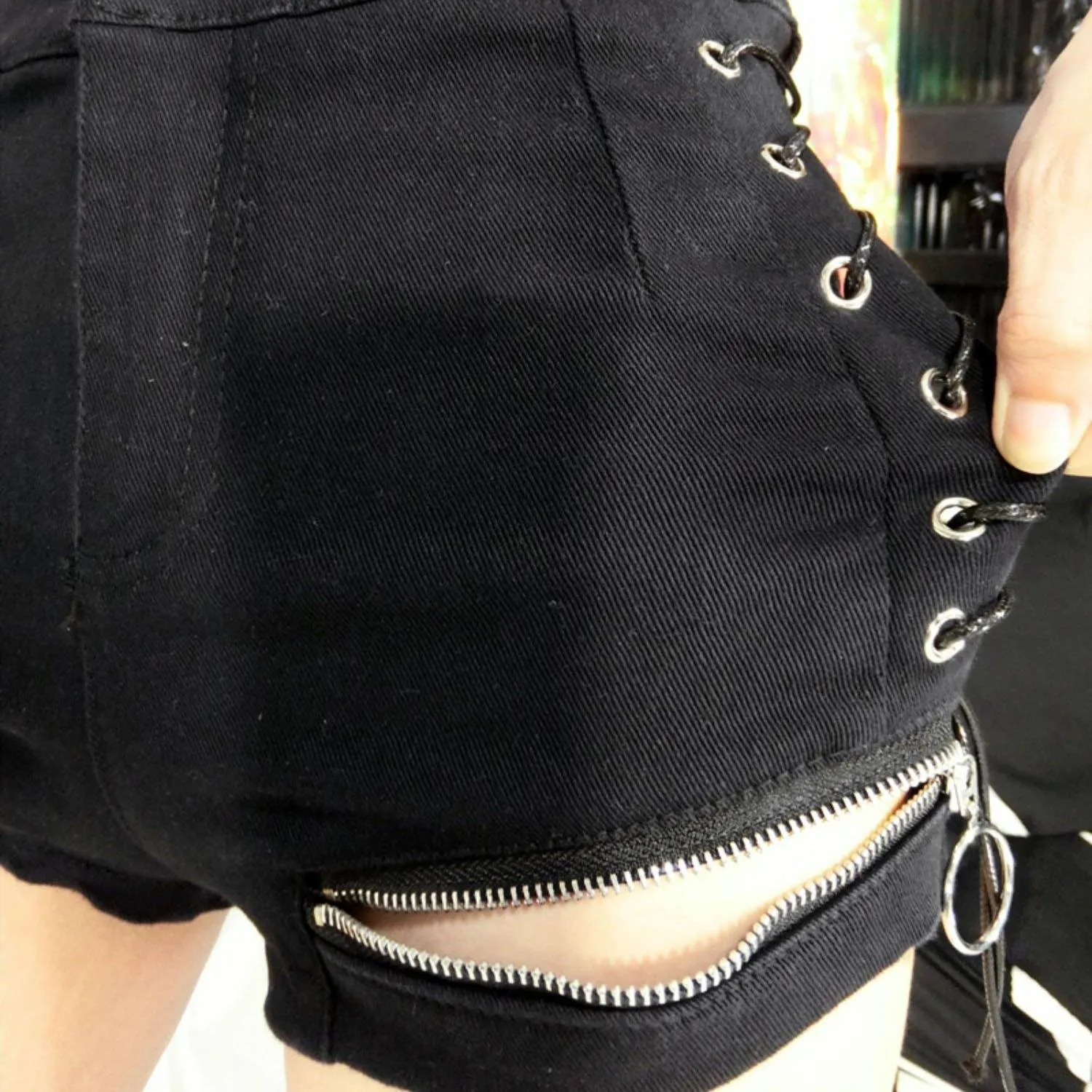 Zipper Punk Shorts SD01148