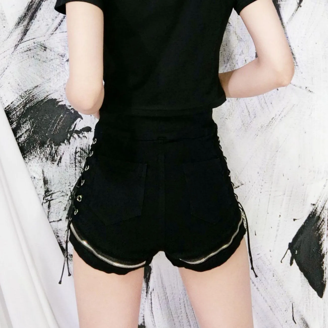 Zipper Punk Shorts SD01148