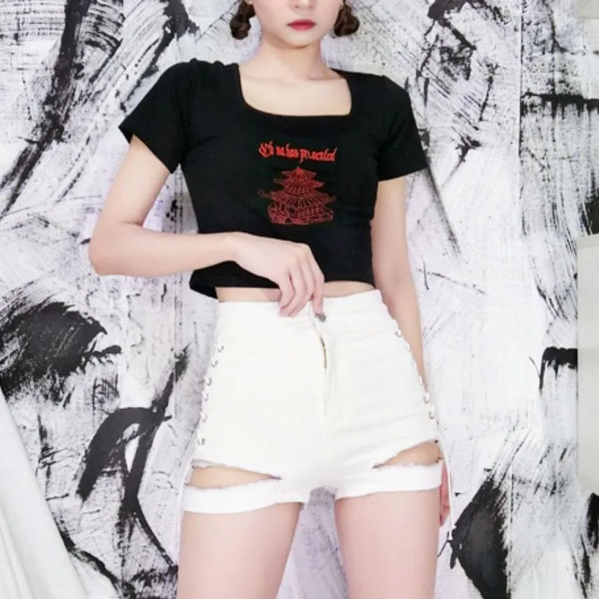 Zipper Punk Shorts SD01148