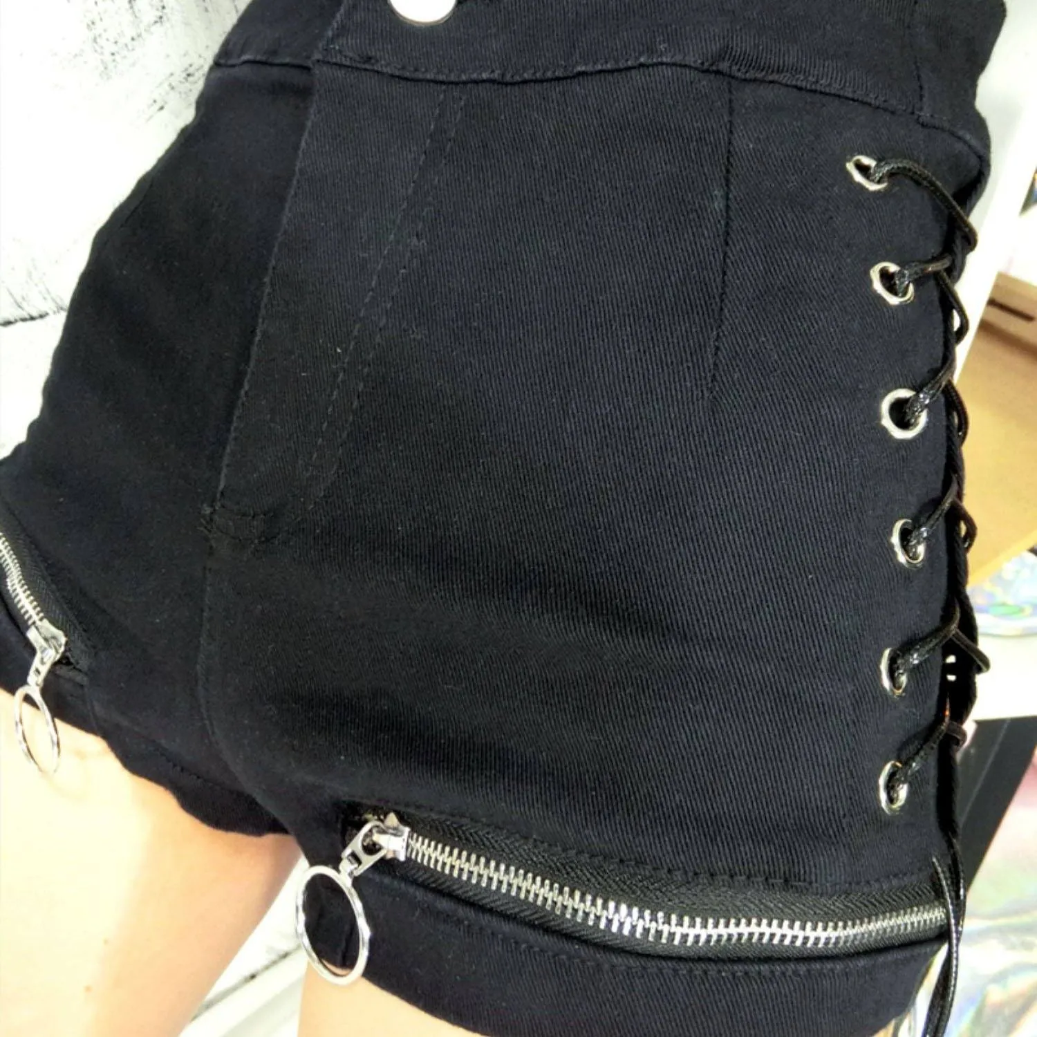 Zipper Punk Shorts SD01148